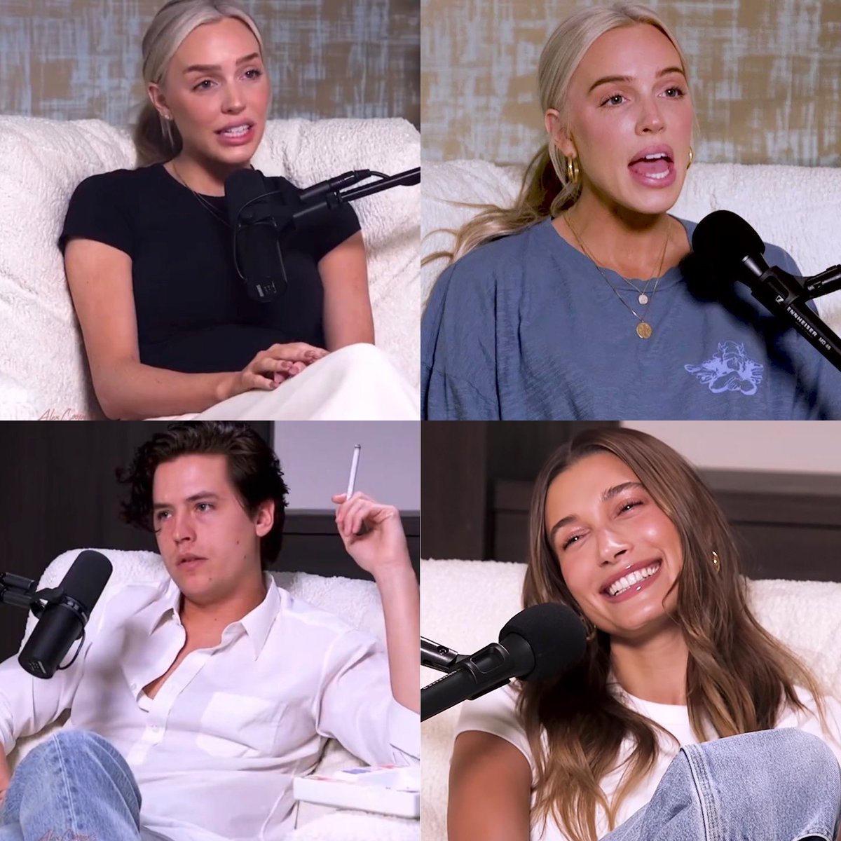 call her daddy podcast is so nasty. like they first invite hailey bieber to talk 45 minutes about selena and now they invite cole sprouse to talk about his relationship with lili reinhart? jobless people fr