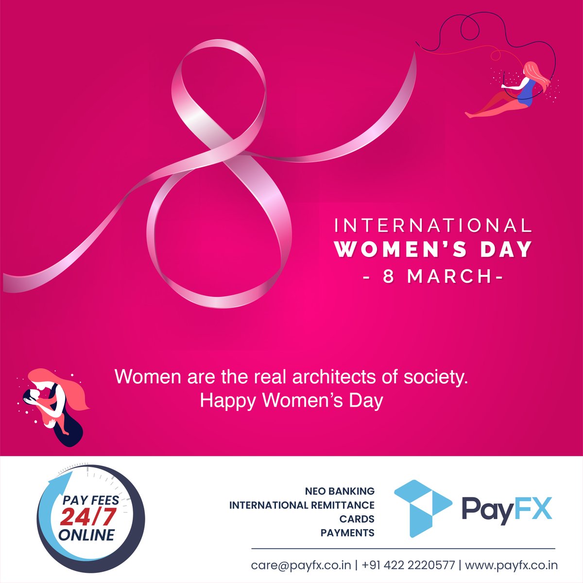 payfxcbe's tweet photo. Happy Women's Day!

 #womensday #womensdaygift #womensday2023 #womensdaycelebration #Remittance #remittance #remittancework #RemittanceServices  #neobanking #neobankingindia #cards #paymentsinnovation #digitalpayments #onlinepayments https://t.co/7D7bek0gIu