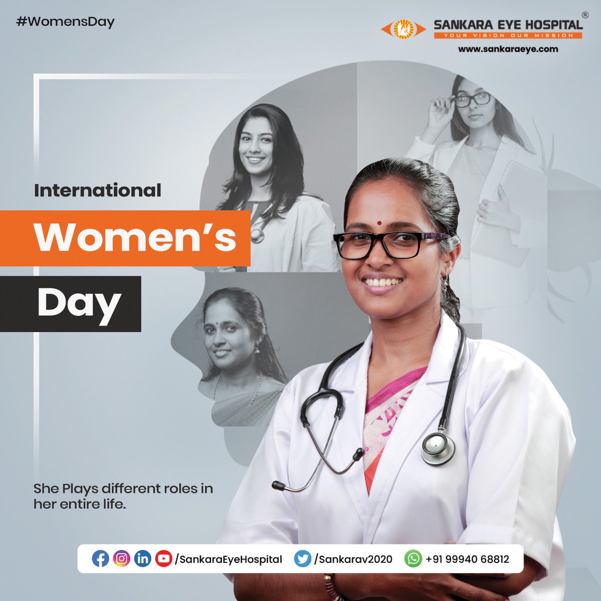 To all the women who inspire, empower, and make a difference in the world, Happy Women's Day!

#HappyWomensDay #Empower #Womens #SankaraEyeHospital #EyeCare #EyeHospital #EyeDiseases #EyeHealth