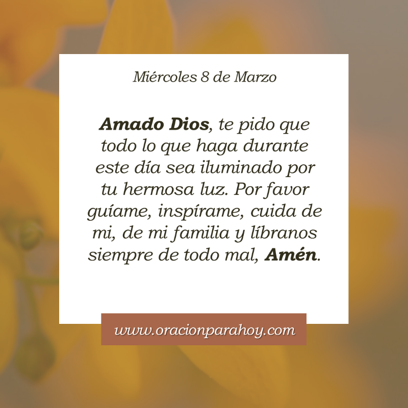 OracionParaHoy's tweet photo. Oración para hoy 8 de marzo: https://t.co/UuT4s2kUZr