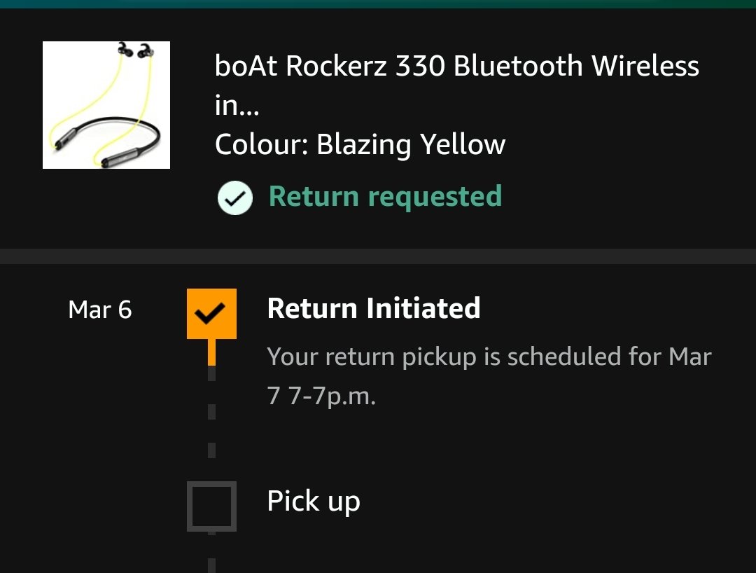 GovindS9617's tweet photo. @amazon @AmazonHelp @amazonIN  worst service everytime I want my refund whenever I do any return of wrong product, your delivery partner didn't accept the req. And cancel it everytime. And CC also don't r respond on calls. Do something or i do complain. https://t.co/wMOCEWov9c