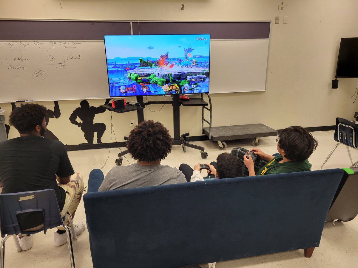 The <a href="/LBJECHS1974/">Lyndon B. Johnson Early College High School</a> Smash Bros Team A had a tough loss today for pur postponed match from last week. The guys put up a great fight though and had so much fun! Team B faces the same opponents Team A had tomorrow evening. <a href="/PrimeTimeAustin/">PrimeTime AISD</a> <a href="/playvs/">PlayVS</a> #esports #SmashBrosUltimate #austinisd