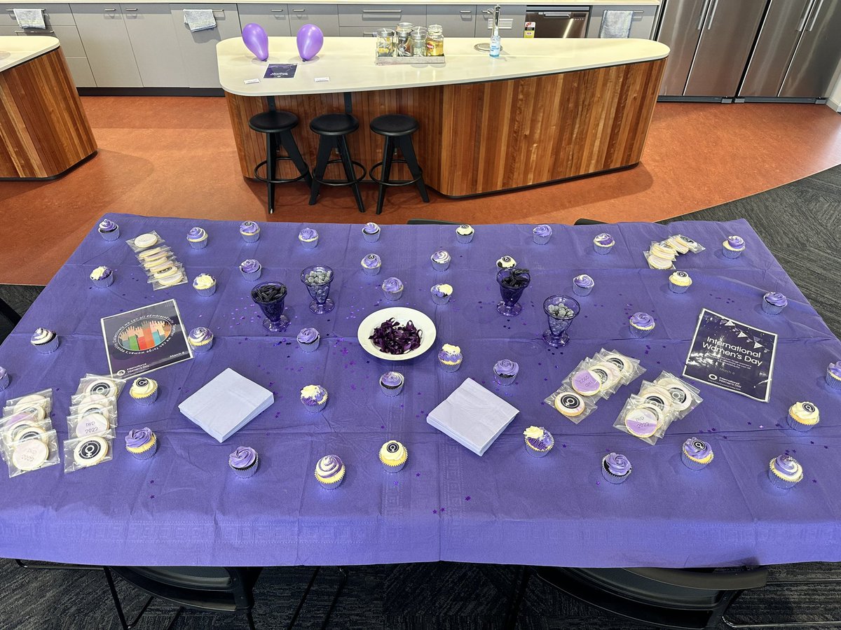MrsDavini's tweet photo. 💜💜Happy International Women’s Day. Celebrating with staff and students today. Embracing Equity💜💜 #HCCEllenbrook https://t.co/zSNf4eebYC