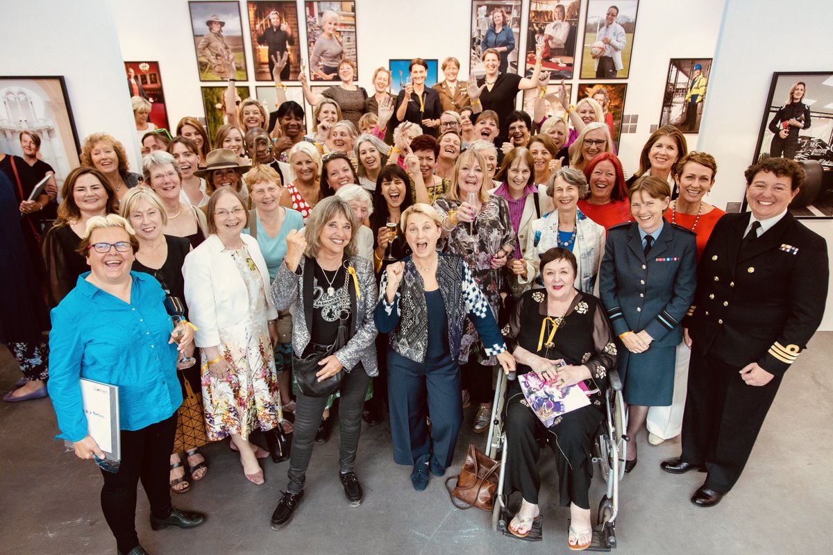 HAPPY INTERNATIONAL WOMENS DAY ! 
The room was buzzing with all these amazing trailblazers ⁦<a href="/FirstWomenUK/">anita corbin</a>⁩ private view and launch party July 2018.
We’ve Got This….