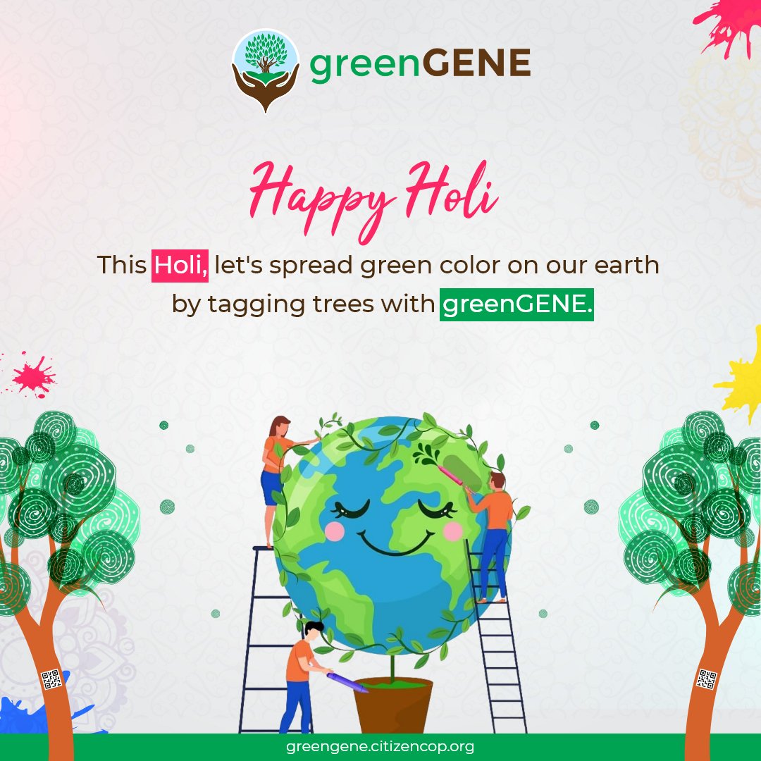 greenGENEIndore's tweet photo. Happy Holi to all of you. Make this year's Holi special with us and spread green color on the earth. Wishing you the best Holi and a greenGENE Holi. 🌈💚🌳✨

📍Download the app:
https://t.co/GzyTy4qd5D

https://t.co/BjGnIZIzFN

#happyholi #holi2023 #happyholi2023 #greenearth https://t.co/GO9HdtERAg