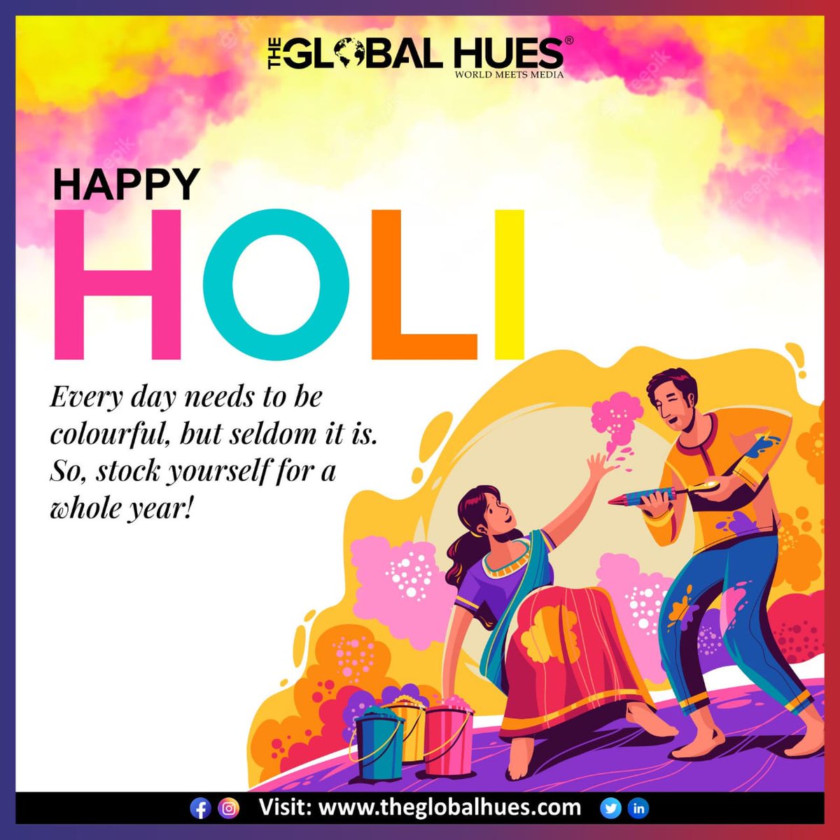 Happy Holi Everyone from TGH Family 🎈🎉
.
.
.
#holifestival #happyholi #holihai #happyholi #festivalofcolors #colors #holi #festivals #festivalsofindia #celebrationindia #celebration #balloons #colors_of_day #theglobalhues