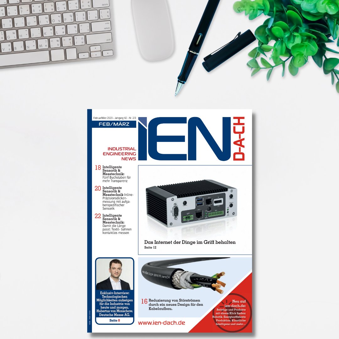 Jetzt online lesen: Die Februar/März Ausgabe IEN D-A-CH.
Interview mit H. v. Monschaw, Deutsche Messe | Fünf Buchstaben für mehr Transparenz | Das Internet der Dinge im Griff behalten. ien-dach.de/digital/2023/F…
