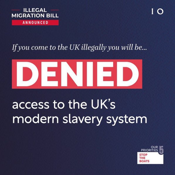 BMEAntislavery's tweet photo. This extremely racist law will harm people who are already being harmed, revictimise those already enslaved and  will be a “blessing” to human traffickers and slavers. Victims of human trafficking have no control over their plight including how they are trafficked. https://t.co/T7xMYLNaSE