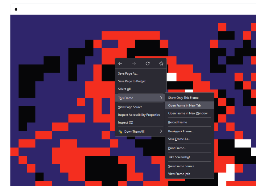 spacefishNFT's tweet photo. Some are confused whether #Blitkin is an ETH or BTC project. The answer is that it is BOTH - at the same time. Just right click your item on its OS page and view this option to reveal the secret...
Your piece is drawn straight from the BTC blockchain with dynamic palette swapping https://t.co/E9w1VcPKAb