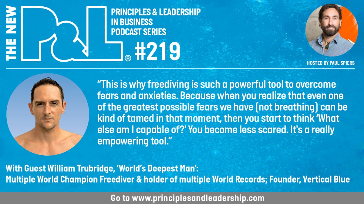 The New P&L - Principles & Leadership in Business (@thenewpandl) on Twitter photo Our latest phenomenal conversation on The New P&L podcast series is with <a href="/WillTrubridge/">William Trubridge</a> 6x #worldchampion freediver.
It's a true masterclass in how to manage our minds, thoughts and how fragile our concept of 'self' actually is. pod.fo/e/16ab35
#breathwork #leadership Our latest phenomenal conversation on The New P&L podcast series is with <a href="/WillTrubridge/">William Trubridge</a> 6x #worldchampion freediver.
It's a true masterclass in how to manage our minds, thoughts and how fragile our concept of 'self' actually is. pod.fo/e/16ab35
#breathwork #leadership