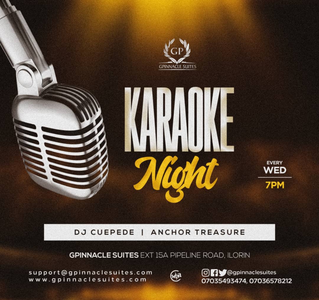 gpinnaclesuites's tweet photo. Today is another day to turn up for an interesting Karaoke night 🕺💃🕺 https://t.co/Cm2NCCdIDB