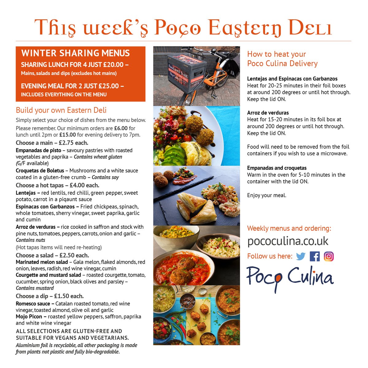 THE SPANISH HOME DELIVERY MENU is coming to STROUD and STONEHOUSE this week, along with CHELTENHAM.

Please order and view the menu here:
pococulina.co.uk/home-work-deli…

Have a lovely week.