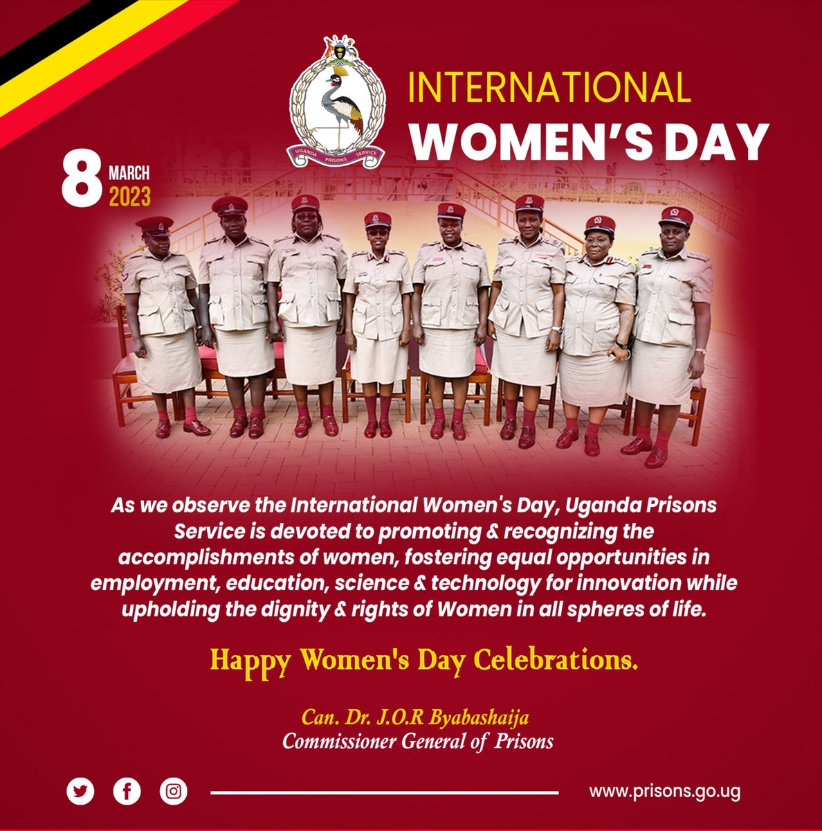 UgandaPrisons's tweet photo. Happy Women's Day Celebrations

#VivaUgandaPrisons https://t.co/qlK9clbzlk