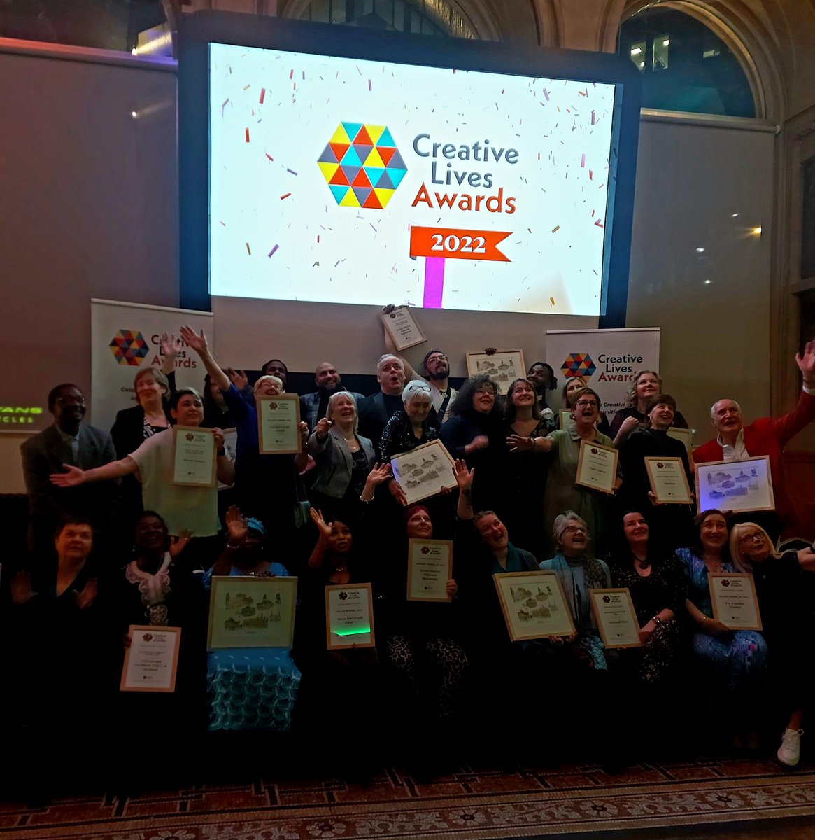 The @CreativeLivesCL awards last night in Leeds were fantastic! So many powerfully important people who enrich the lives of others, mind-blowing ❤️