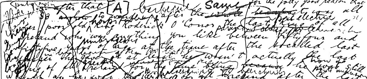 OTD 100 years ago, Joyce starts writing what will become Finngeans Wake: 'Yesterday I wrote two pages—the first I have written since the final Yes of Ulysses' (11 March 1923; LI:202).