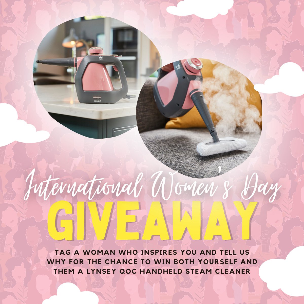 SwanBrandUK's tweet photo. Happy #IWD23!💗

"Where there is a woman, there is magic" - Ntozake Shange

To celebrate women, we're treating 1 lucky person &amp; the woman who inspires them!

TO ENTER:
❤️ Like + retweet
📲 Follow @swanbranduk
🌸 Tag a woman who inspires you + use #SwanIWDGiveaway

✨24 HRS ONLY✨ https://t.co/WKJtA3P4Tw