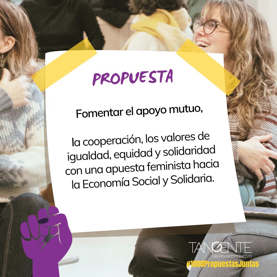 documfy's tweet photo. Desde Documfy fomentamos el apoyo mutuo y seguir impulsando una Economía Social y Solidaria con enfoque feminista como una de las #1000PropuestasJuntas que destacamos para el #8M2023 https://t.co/BrbZbpPzeL