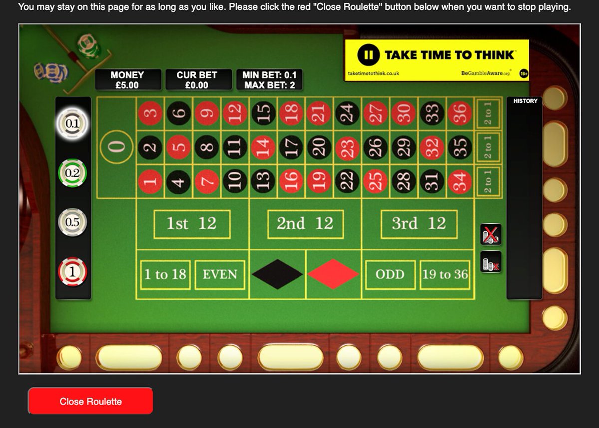 Elliot Ludvig (@ealudvig) on Twitter photo New paper out today in <a href="/BPPjournal/">Behavioural Public Policy journal</a>: "Evaluation of the ātake time to thinkā safer gambling message: a randomised, online experimental study". We show that this ubiquitous warning message does not credibly alter gambling in an online roulette task: cambridge.org/core/journals/⦠New paper out today in <a href="/BPPjournal/">Behavioural Public Policy journal</a>: "Evaluation of the ātake time to thinkā safer gambling message: a randomised, online experimental study". We show that this ubiquitous warning message does not credibly alter gambling in an online roulette task: cambridge.org/core/journals/ā¦