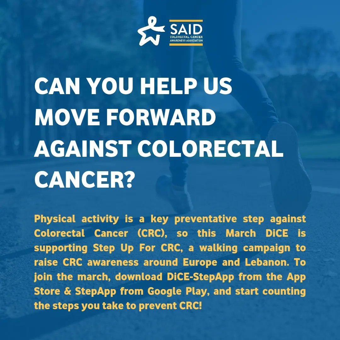 SAIDNG0's tweet image. في شهر آذار، نشدّد على هذه النقاط الأساسيّة:
- معرفة أعراض سرطان القولون للكشف عنه في مراحله المبكرة
- تقليل خطر الإصابة بسرطان القولون أو بأمراض أخرى من خلال ممارسة النشاط البدني 
- القيام بفحوصات منتظمة للكشف عن سرطان القولون أمر مهم، وبخاصة للأشخاص فوق سن ٤٥
#ECCAM2023 #CRC