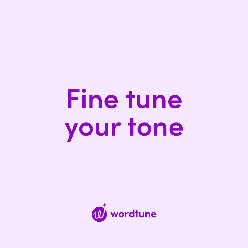 wordtune's tweet photo. Wordtune is your writing sidekick for every scenario!
✨ Fine-tune your tone
✨ Rephrase any text
✨ Generate engaging content
✨ Ensure perfect grammar

Join millions of others for free!