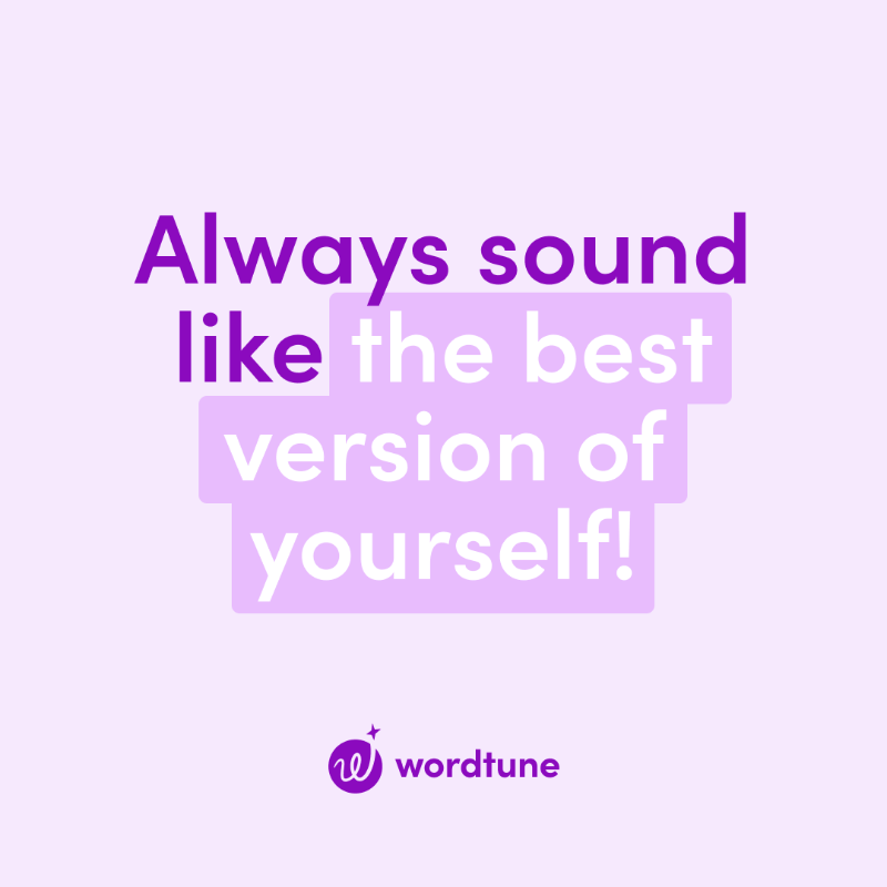 wordtune's tweet photo. Wordtune is your writing sidekick for every scenario!
✨ Fine-tune your tone
✨ Rephrase any text
✨ Generate engaging content
✨ Ensure perfect grammar

Join millions of others for free!