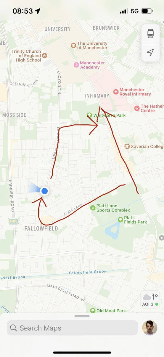 The insanely long diversion buses take frequently thanks to car-centric #rusholme. 🙄

#Bus #Stagecoach #Manchester #MossSide #Transport #Planning #CarDependancy