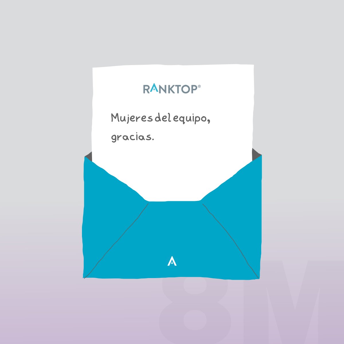 RankTopSpain's tweet photo. Hoy, #8M, queremos destacar el trabajo, la creatividad y la valentía de las mujeres de nuestro equipo.
Gracias por poner toda vuestra energía en cada tarea.
Gracias por vuestro apoyo interno.
Gracias por ser parte de un equipo imparable.
Por vosotras.
#Ranktop #diadelamujer https://t.co/L2l6M19ZAy