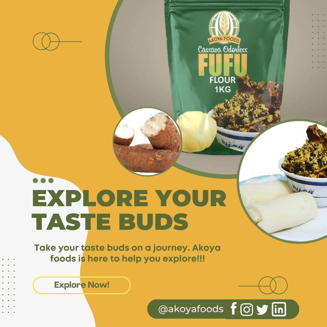 AkoyaFoods's tweet photo. #akoyafoods #royalpearlsagro
#glutenfreeflours #healthyfoods
#healthyalternative #fufu
#swallow #akpu #africanfoods 
#africanstores #africanfoodstores https://t.co/3ZBPnihzED