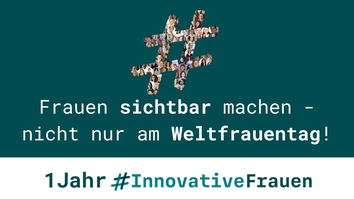 Heute am #IWD2023  feiern wir Geburtstag und alle wunderbaren, #InnovativeFrauen auf unserer Plattform🥳 
Für gleichberechtigte #Sichtbarkeit von innovativen #Frauen aus #Wissenschaft, #Wirtschaft und #Gesellschaft, nicht nur am #Weltfrauentag!
