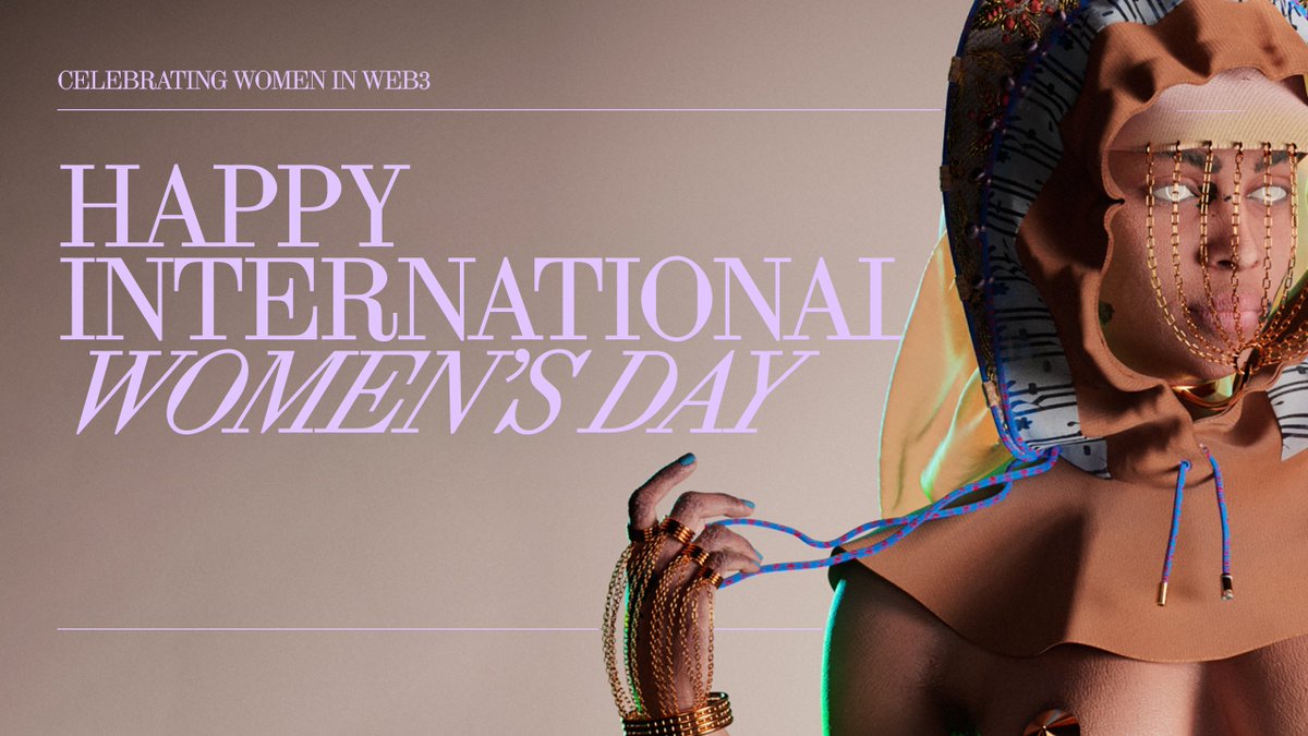 GM 2 all the women who are killing it in web3 fashion.

As a team with so many creative &amp; powerful women, we know the challenges of this industry, as well as the importance of using our voices to celebrate and lift each other up.

We're doing a giveaway later today to celebrate!