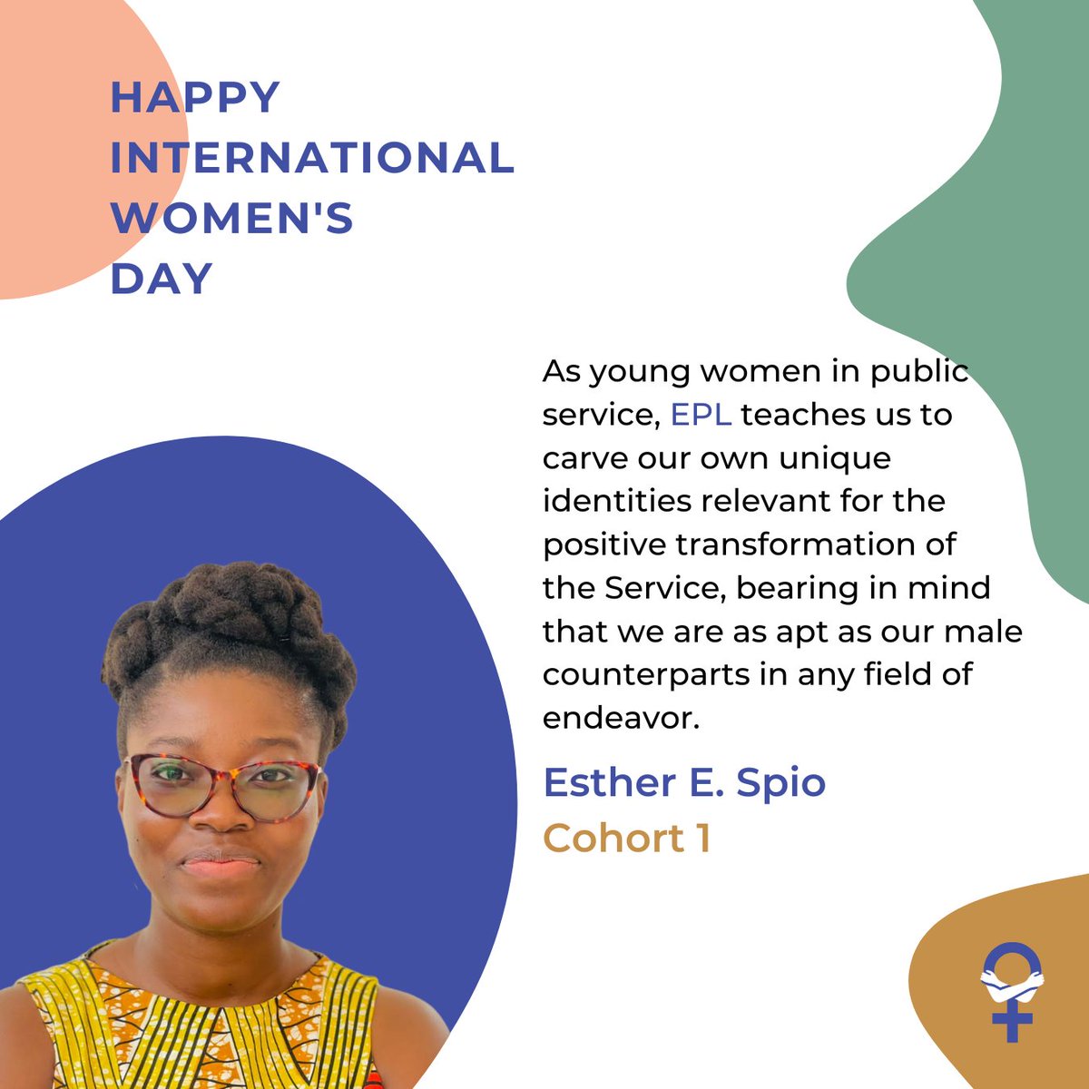 EPLeaders's tweet photo. Happy International Women's Day. Some of our leading women Fellows, Alumni, and staff share their thoughts on this year's theme: “DigitALL: Innovation and technology for gender equality”. #IWD #EmbraceEquity #crackingthecode #leadership #emergingpublicleaders https://t.co/Erom57Afef