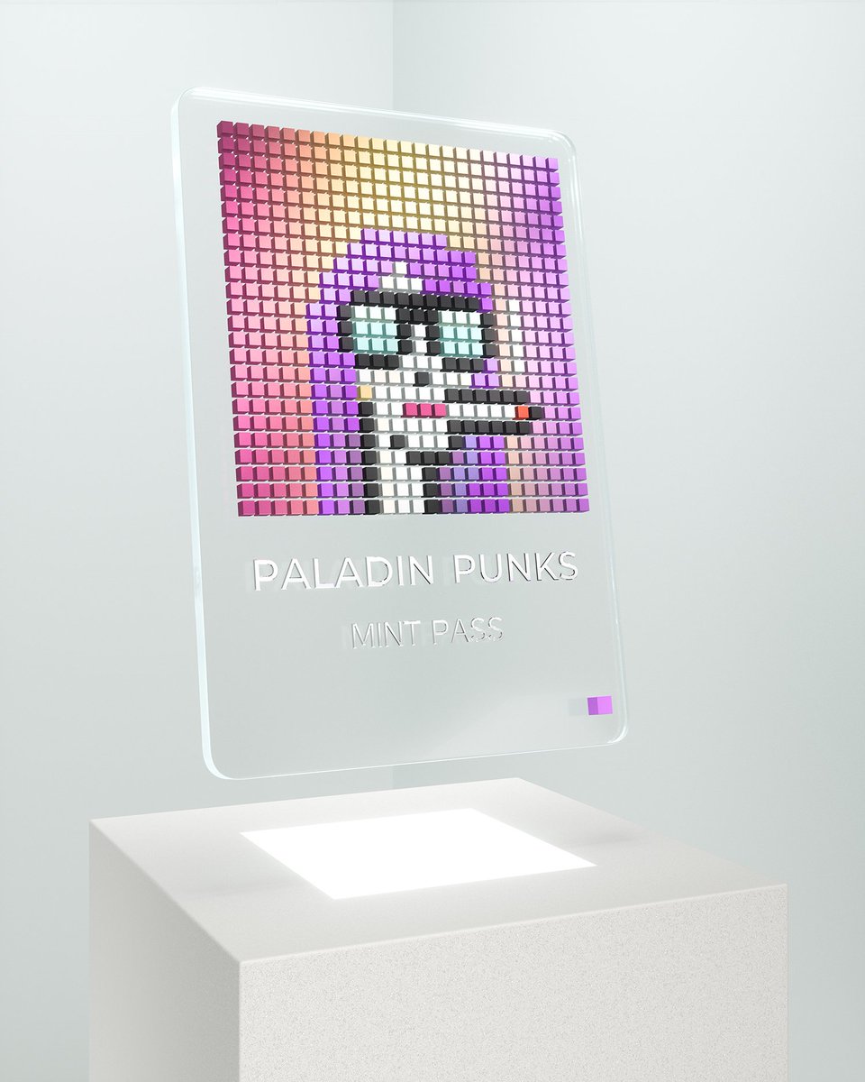 A thread about the Mint Pass for some clarity;

The Mint Pass can be minted inside the Paladin Punk Museum, inside the Punk Sho only:

oncyber.io/paladinpunks

🧵👇

#internationalwomensday #follow4equality #cryptopunks #paladinpunks #oncyber #nftart  #pixelart #FreeNFTs #nftfun