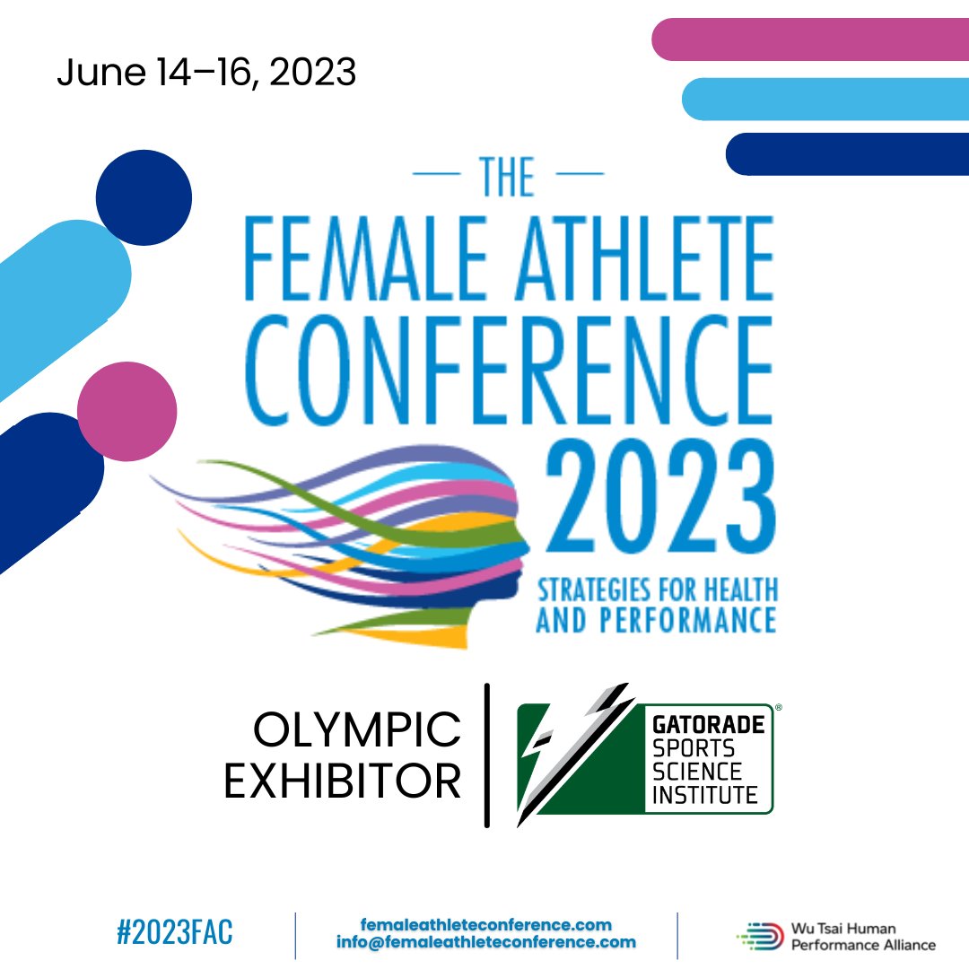 The 2023 Biennial Female Athlete Conference is HERE and #GSSI are excited to be Olympic Sponsors! Mark your calendars for June 14-16, 2023! The Conference will have in-person and virtual programs! Check out femaleathleteconference.com to register and for more information! #2023FAC