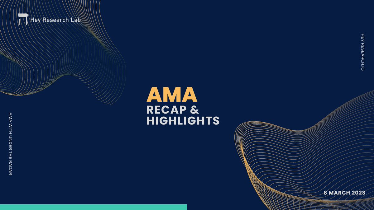AMA Recap &amp; Highlights: Insights from <a href="/Under__Radar/">Under The Radar</a> | <a href="/BlocksNThoughts/">🌐 C.F. Ventures</a>, and <a href="/chirocrypto/">🔱chirocryptø🦅</a>