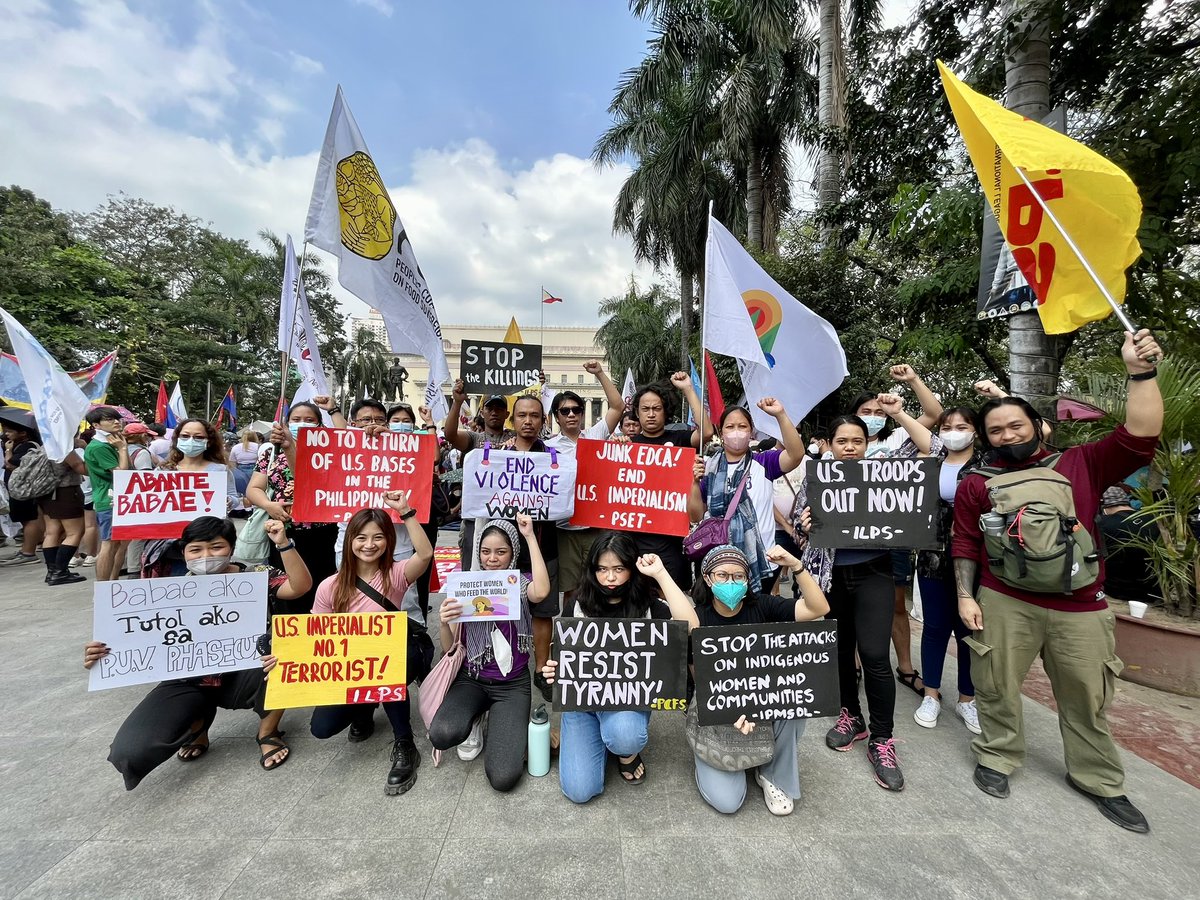 International Working Women’s Day 2023 LOOK: The ILPS General Secretariat and its allied joined today’s mobilization in Manila to commemorate the International Working Women’s Day. (1/2)