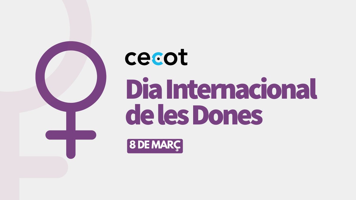 Avui, coincidint amb el Dia Internacional de les #Dones, posem en marxa l'Oficina d'#Igualtat de la Cecot!

Què pretén?🤔 
Ser un nou espai que ajudi a les empreses a complir amb la normativa vigent i gaudir dels beneficis d’implementar la igualtat de gènere a l'empresa.

#8M2023