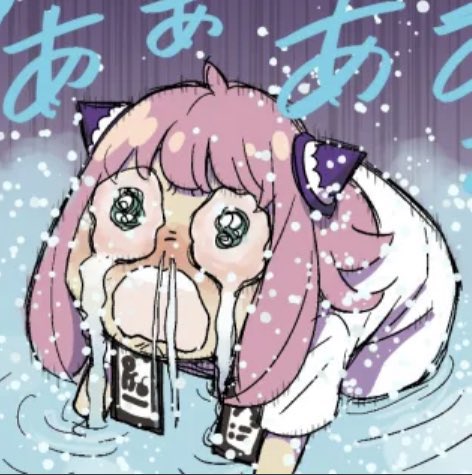anya (spy x family) pink hair 1girl solo shirt meme crying water  illustration images
