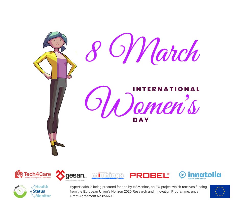 hyperhealthapp's tweet photo. Happy International Women's Day!
#Horizon2020 #hypertension #bloodpressure #innovation #eHealth #prevention #mobilehealth #digitalization #earlydiagnosis #HSMonitor #InternationalWomensDay https://t.co/0cgGTBeeny
