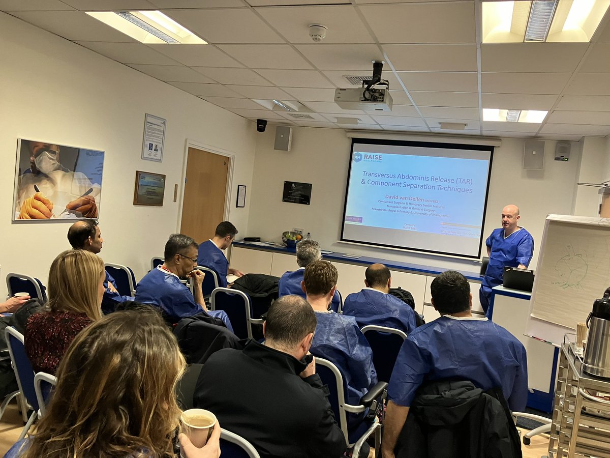 And we’re off. Delighted to work with the surgical skills centre <a href="/nhsuhcw/">UHCW NHS Trust</a> and with the faculty to deliver an abdominal wall reconstruction course this week! Cadaveric work to develop skills and learn techniques is key to improving outcomes. #abwall #hernia