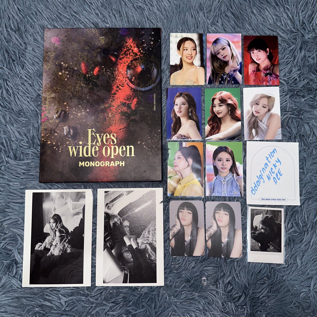 [WTS LFB] PH

Twice Taste of Love/Eyes Wide Open Monograph Set
- 2750 each
- 5000 if getting both

7 days to pay; prio payo
MOP: Gcash/Bank
MOD: GGX/JNT/Flash/SDD/Meetup UST

nayeon jeongyeon momo sana jihyo mina dahyun tzuyu rose lisa lalisa blackpink tol ewo