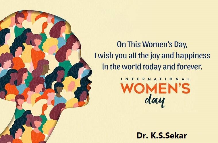 DrKSSekar's tweet photo. Happy Women's Day! 💐 https://t.co/7R8Bnr6Wgy