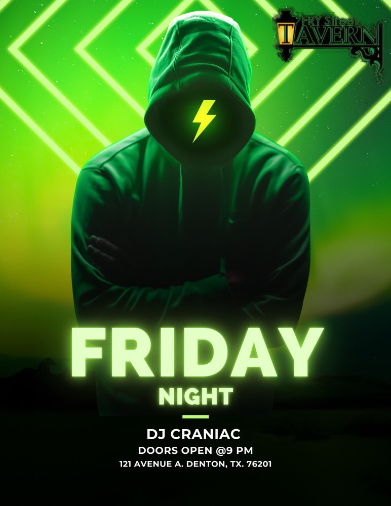 Come see us on Fridays, $3 double wells till 11pm DJ starts <a href="/11pm/">11pm</a>