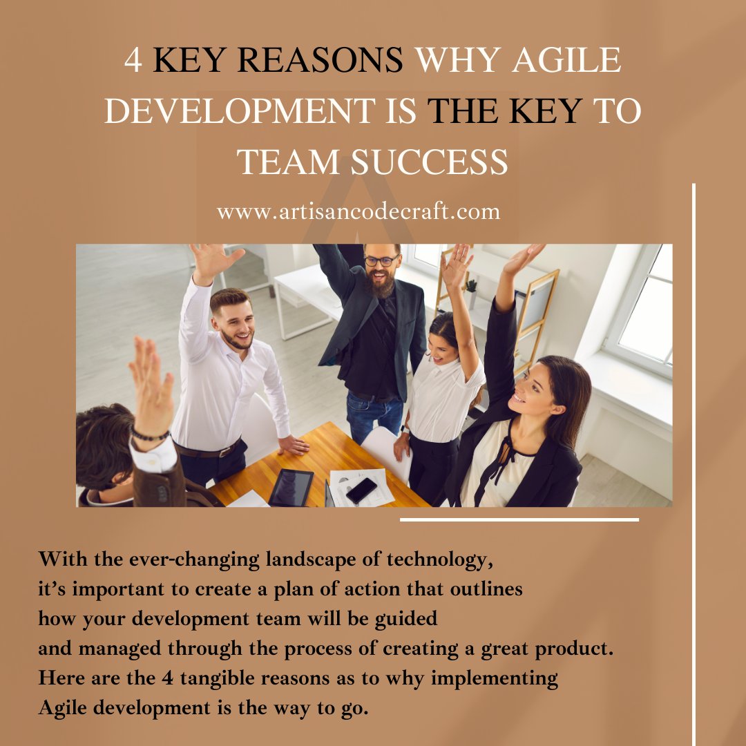 ArtCodeCraft's tweet image. Agile development can be the difference between a bumpy ride and smooth sailing. Check out our new video to learn why #devteams should implement agile link.to/blog-post [youtube.com/watch?v=_nKESL…] What are your thoughts on DevOps and agile development practices? #DevOps
