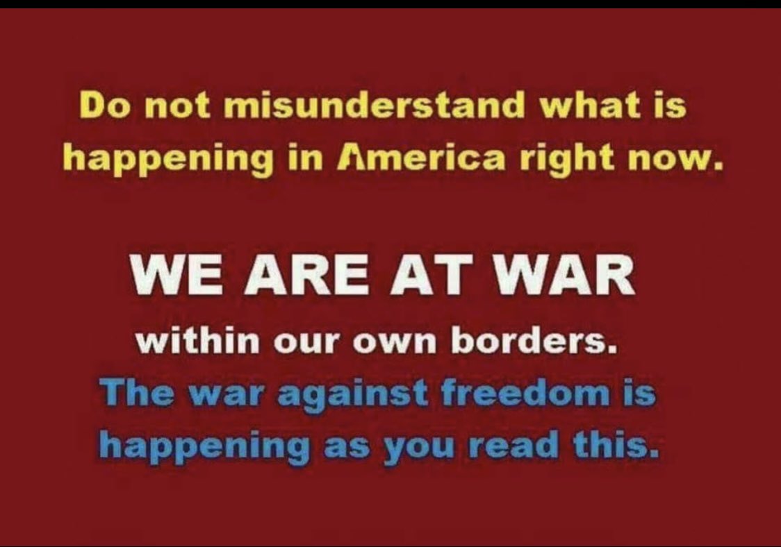 GingerB73013957's tweet image. We R at War w/the True Insurrectionists…they want us weak &amp;amp; divided. They want #WeThePeople fighting amongst ourselves so we DO NOT FOCUS ON THEIR TREASON. #DoNotBeDistracted Stand United #PatriotWarriors we R the last wall between Good vs The Great Reset(Evil)
#GodBlessAmerica