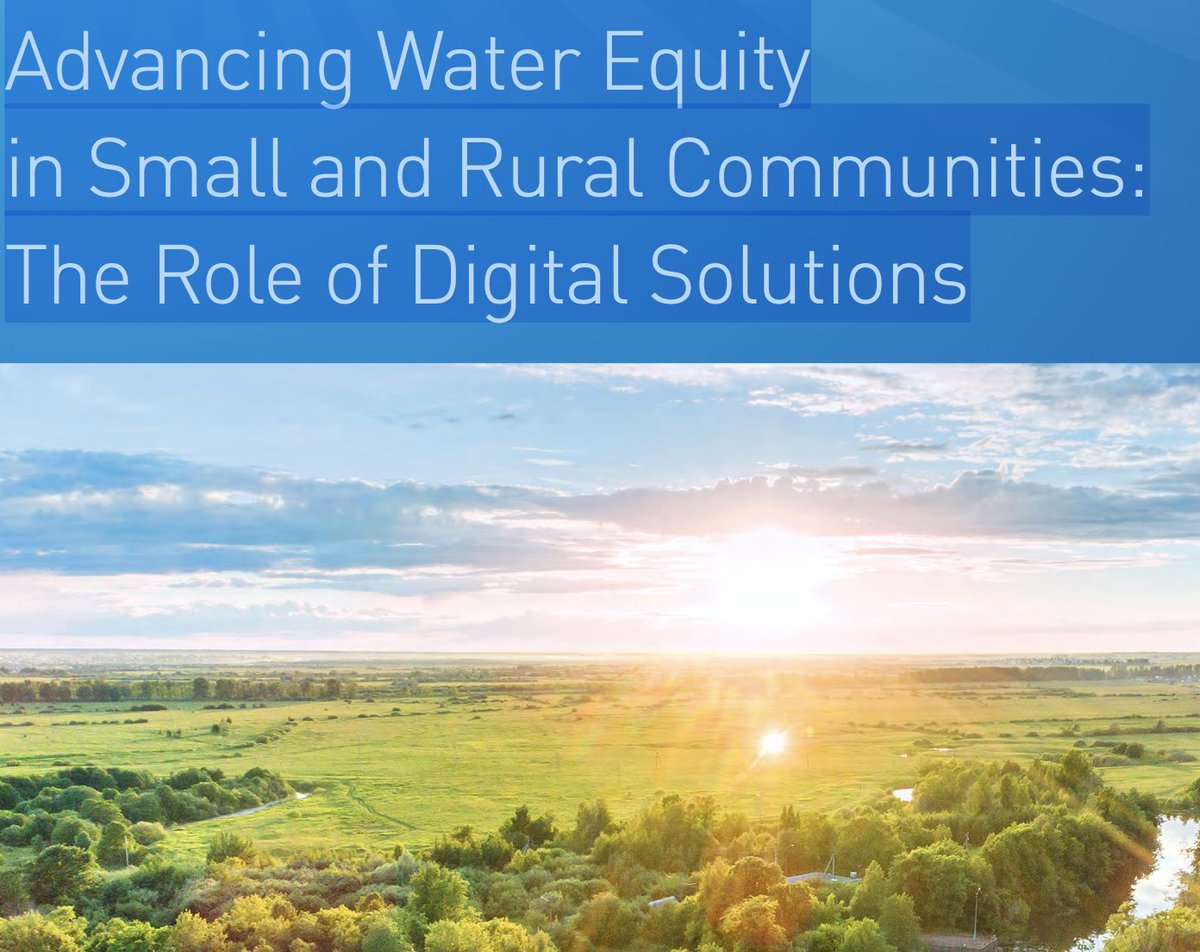 WaterWired's tweet image. Report from @USWaterAlliance: 'Advancing Water Equity in Small and Rural Communities: The Role of Digital Solutions' tinyurl.com/3a2yejwx #water cc: @CA_DWR @LISABEUTLER @FeliciaMarcus @danielrothberg @nevada_water @ByIanJames @jfleck @UNMwater @AWRAHQ