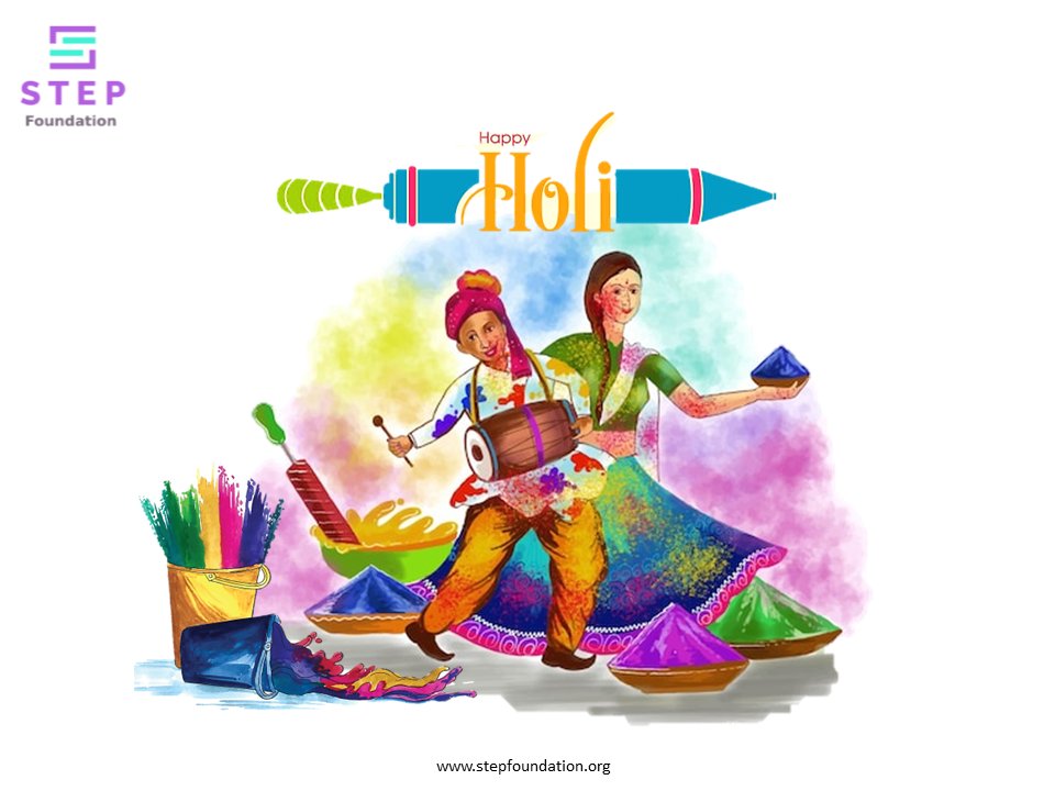 STEP_Local's tweet photo. Wishing a colorful and joyous Holi to all from STEP Foundation. Let's make this festival of colors even more colorful for everyone!

#HappyHoli #SpreadLove

#STEPSAFE and @STEP_Local are not-for-profit initiatives of the Serve to Empower People (STEP) Foundation https://t.co/XObcgU1APO