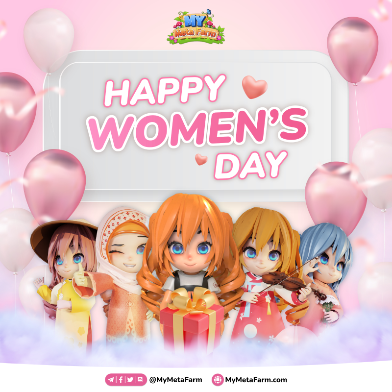 #HappyInternationalWomensDay 
Let's take a moment to celebrate all the amazing women in our lives who inspire us and make the world a better place💖
 
❤️&amp;RT to spread love and thanks to half of the world

✨My Meta Farm sends you a lovely gift, get it now: galxe.com/mymetafarm/cam…