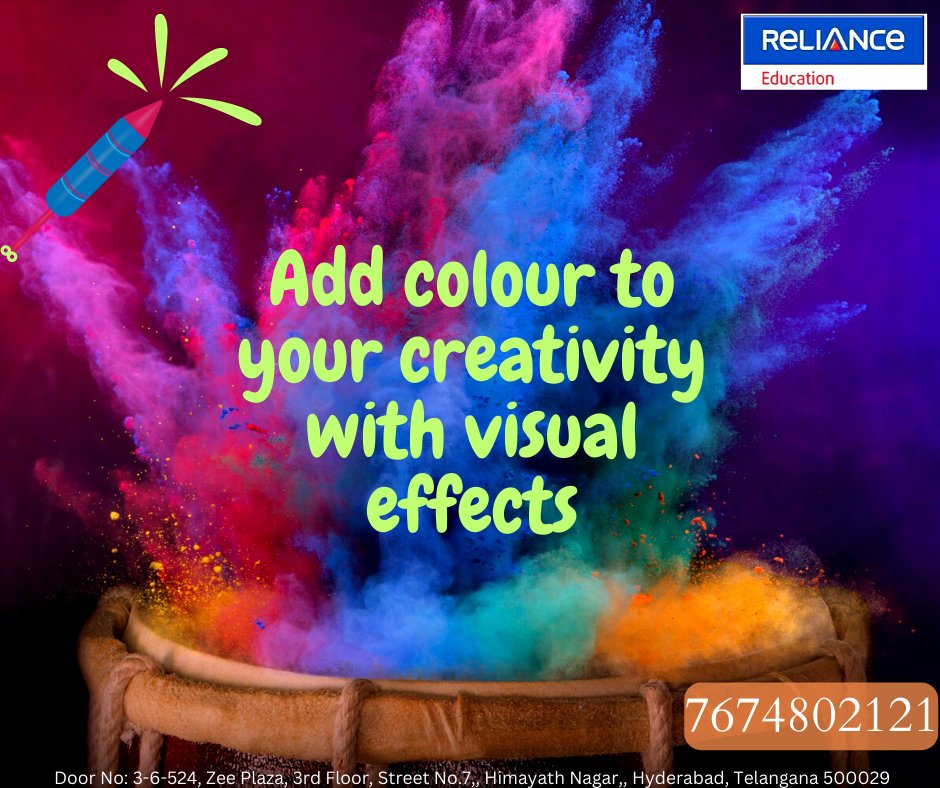 Happy Holi..! Celebrate this Holi by adding colour to your creativity with visual effects. Vfx artists are high paid in both India and Abroad.
Apply now and begin your journey in VFX and ANIMATION
 #vfx #vfxacademy #vfxcourse #filmmaking #holi2023 #relianceanimation #trendingnow