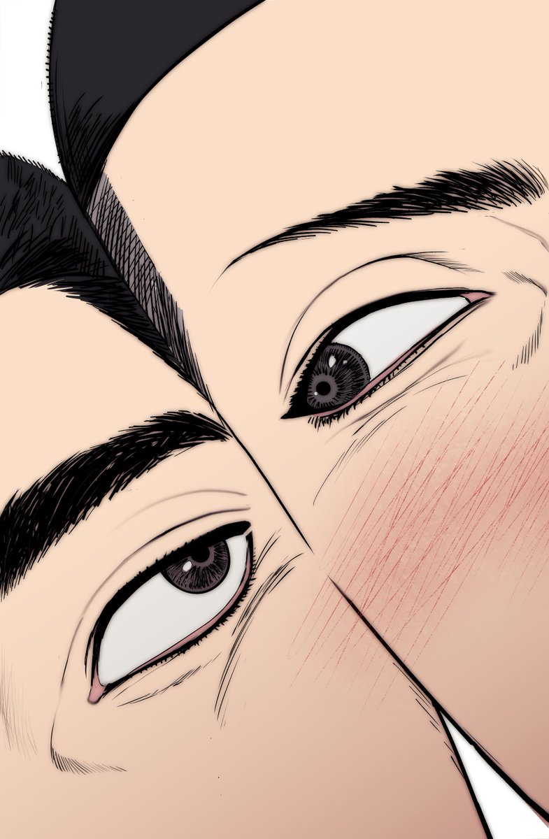 ,우성명헌 눈눈
형, 내 얼굴 좋아하죠?
우성, 건방져 뿅