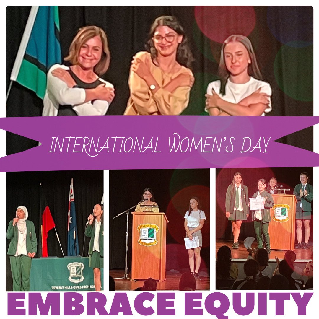 Highlights from today’s International Women’s Day Assembly! #EmbraceEquity
